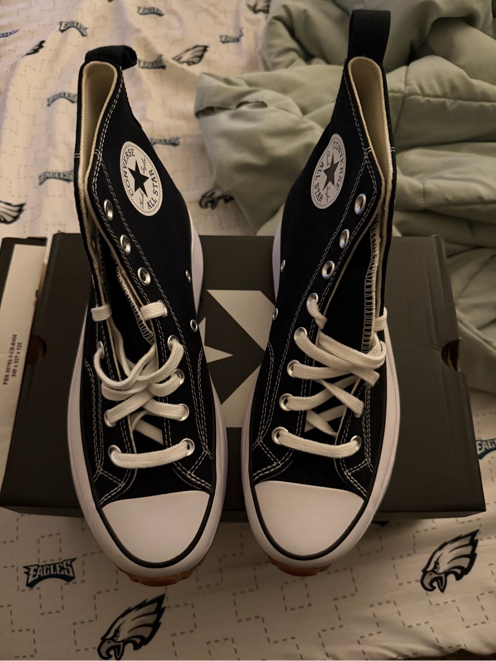 Converse High Top Sneakers in Black & White